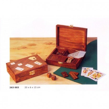 CAJA JUEGOS DE MESA EN MADERA
