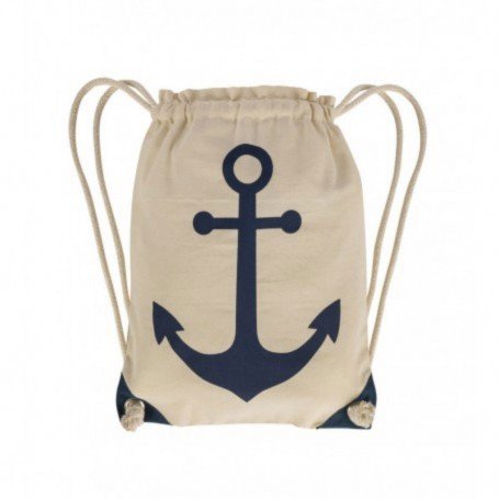 Bolsa náutica 'Ancla marfil' en decoracionmar.com para decoración náutica y marinera