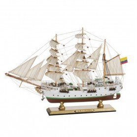 Maqueta de barco fragata Arc Gloria pequeña en decoracionmar para decoración náutica y marinera