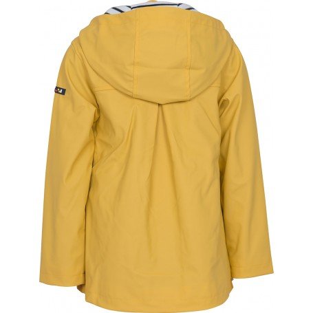 Chubasquero chaqueta náutico de niña dorso Amarillo