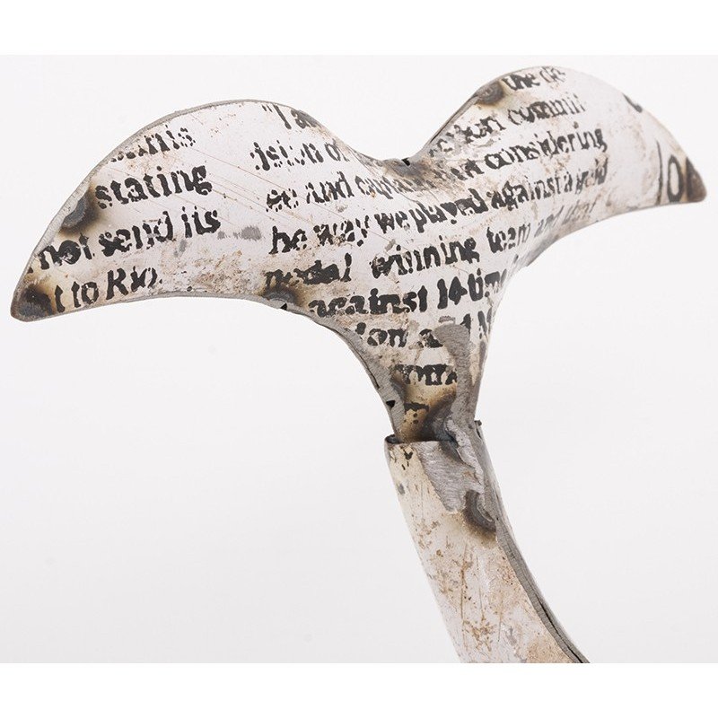 Ballena decorativa hierro recilcado