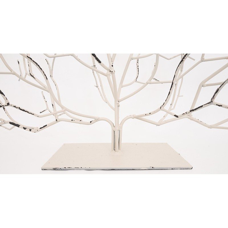 Escultura figura decoración coral en metal