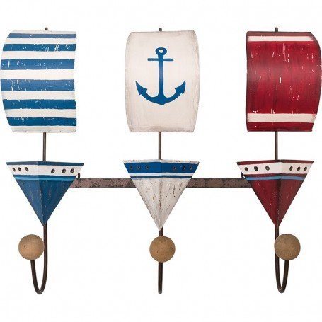 Perchero colgador veleros madera Perchero colgador veleros madera