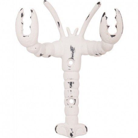 Perchero hierro decorativo langosta marina
