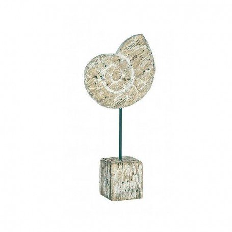Figura caracola decorativa en madera Figura caracola decorativa en madera
