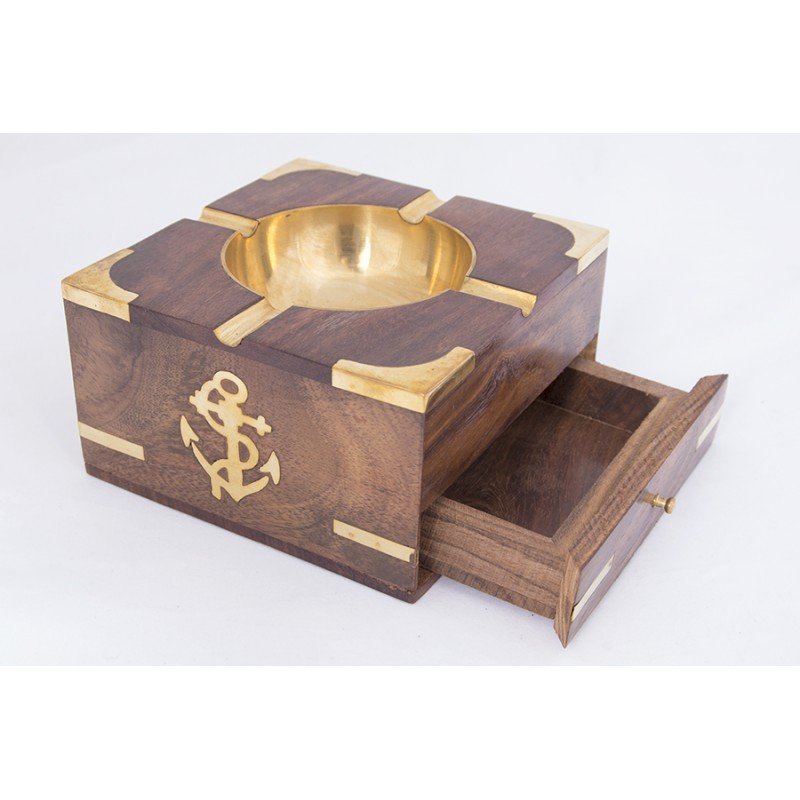 cenicero náutico con cajón