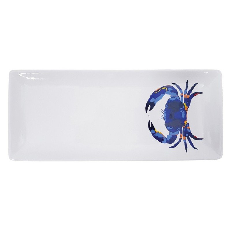 plato rectangular cangrejo drenec