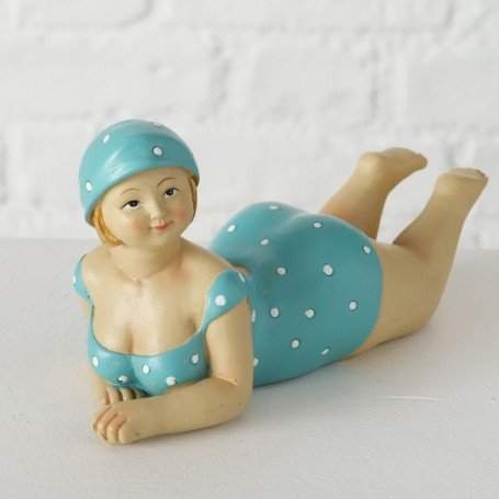 Figuras marineras pareja de bañistas 