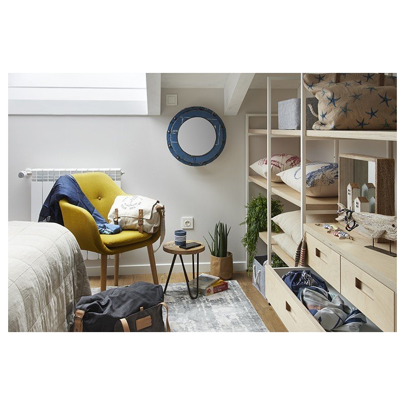 Espejo decorativo ojo de buey para pared
