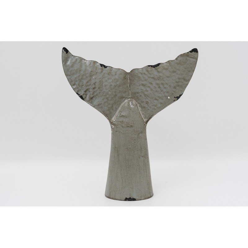 Escultura cola de ballena para pared o mesa