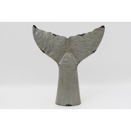 Escultura cola de ballena para pared o mesa