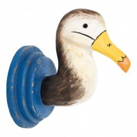 Perchero de madera colgador pájaro