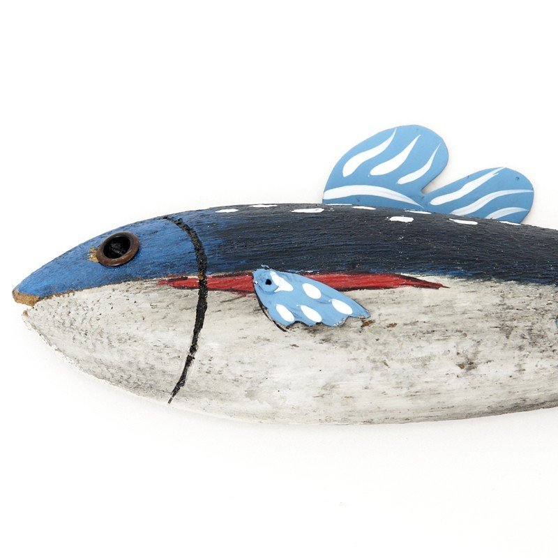 Perchero pez marino de pared