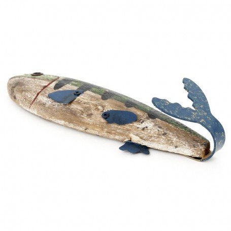 Perchero marinero de pared pez decorativo