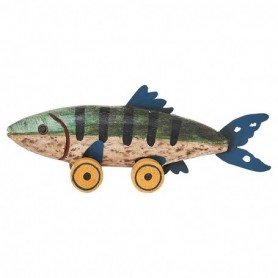 Pez marino figura con ruedas