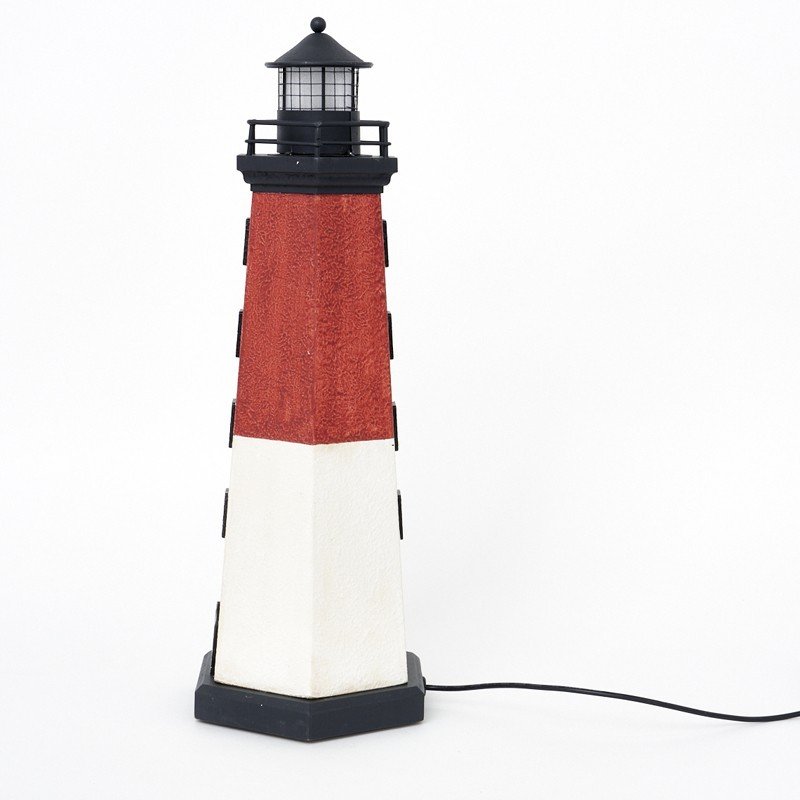 Faro costero en resina con luz