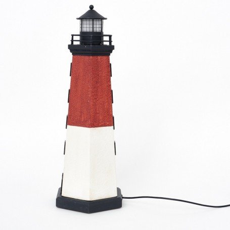 Faro costero en resina con luz