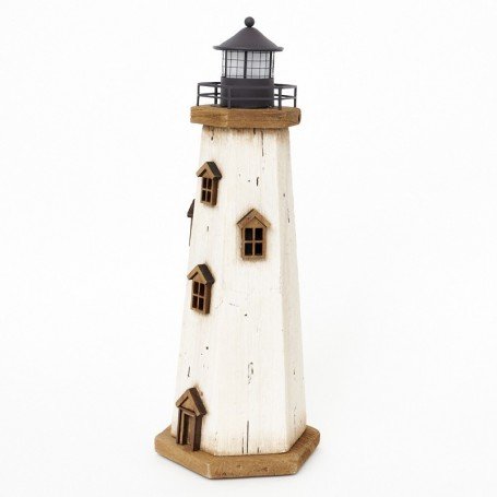 Faro de madera iluminación led 
