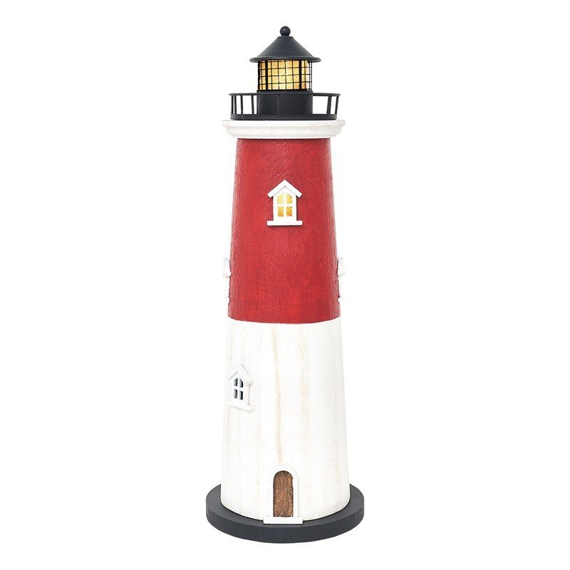 Figura faro con luz y pilas