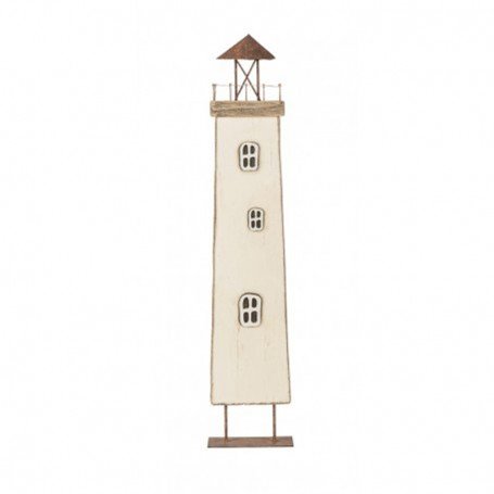 Faro decorativo marinero color blanco.