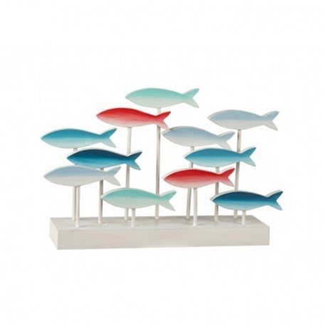 Figura banco de peces marinos de colores