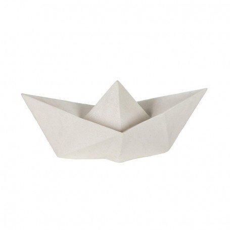 Lámpara en forma de barco de papel