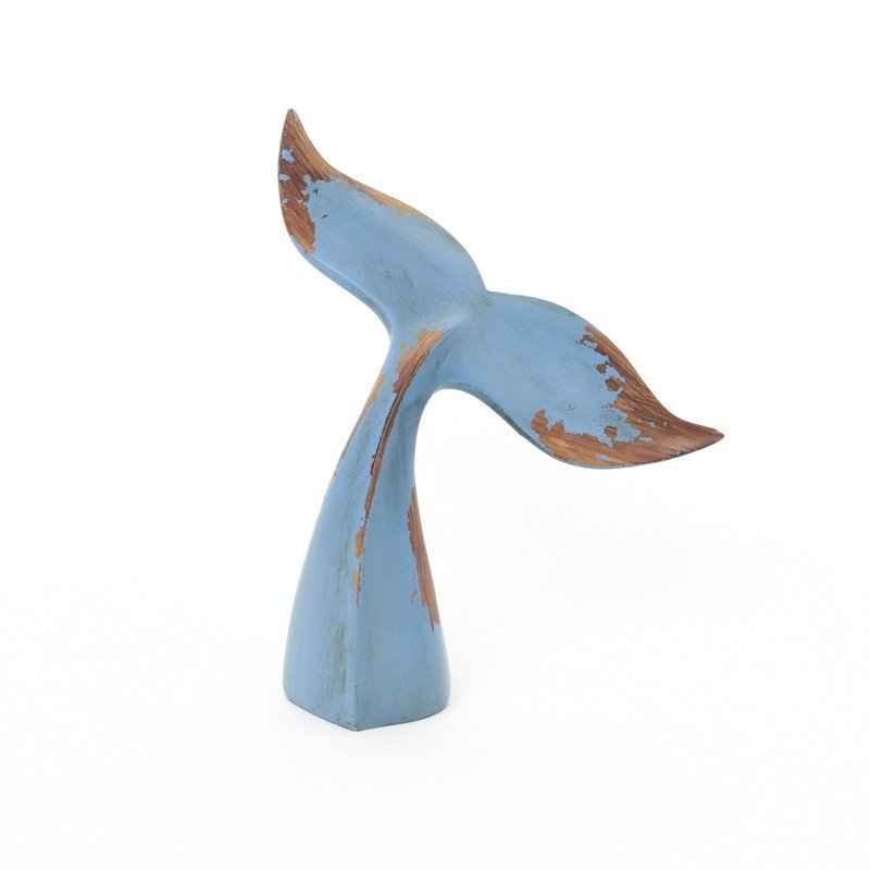 Cola de ballena escultura de resina