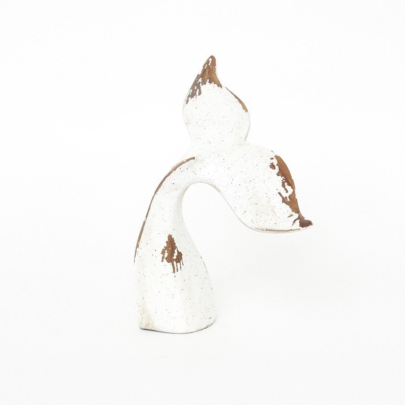 Figura náutica ballena en resina