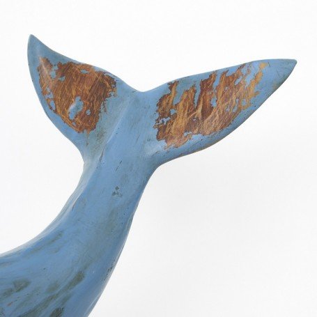 Figura ballena náutica en resina