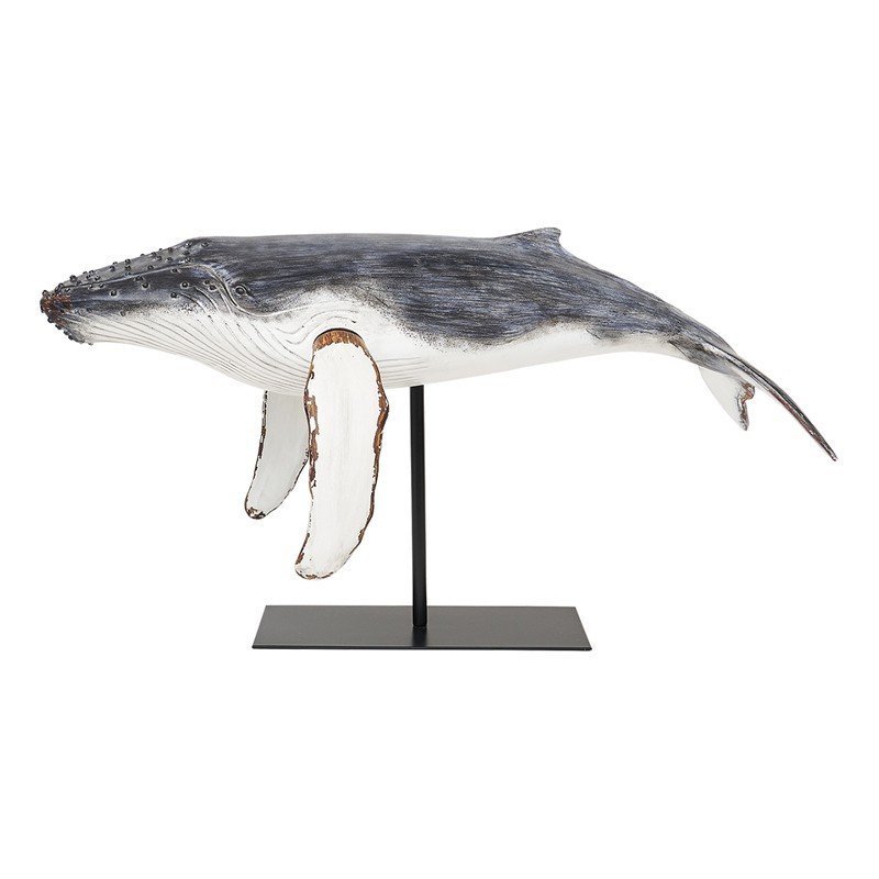 Figura ballena en resina y madera