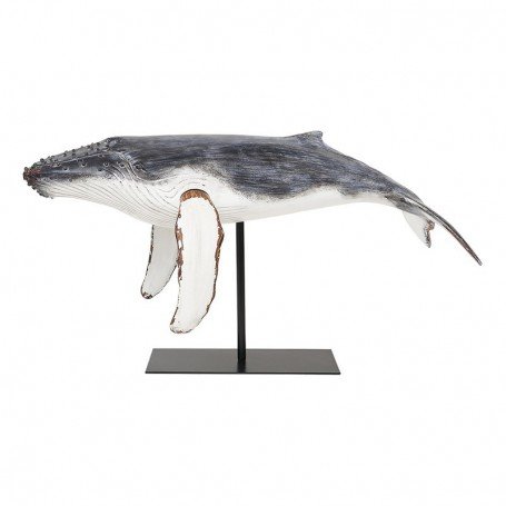 Figura ballena en resina y madera Figura ballena en resina y madera