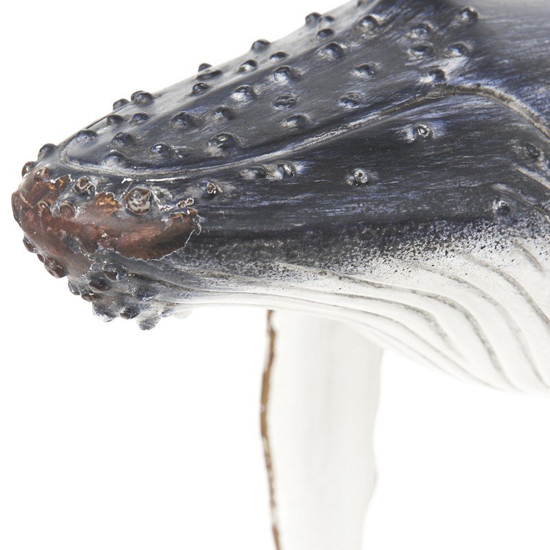 Ballena figura náutica decoración resina