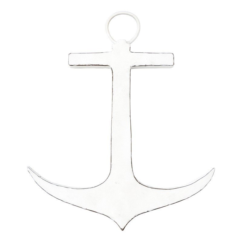 Ancla blanca de metal