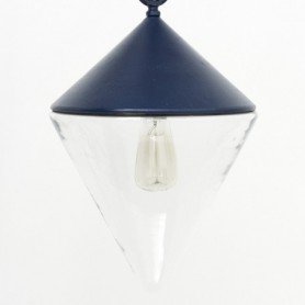 Lámpara náutica en latón azul 2