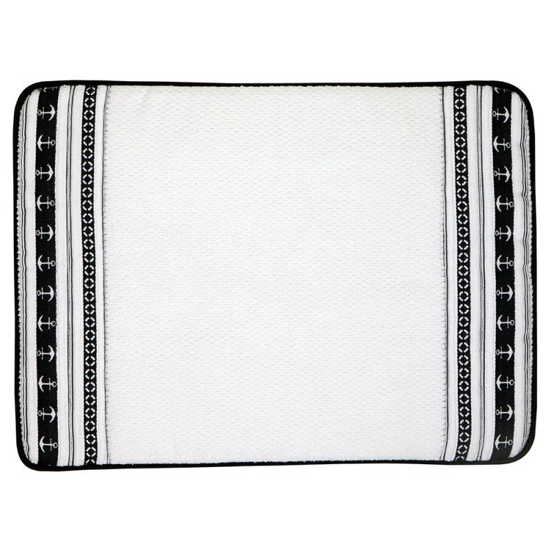 Alfombra de baño en blanco antideslizante
