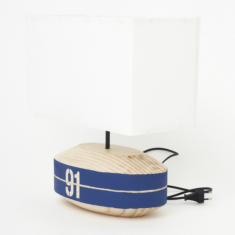 Lámpara de mesa boya en madera