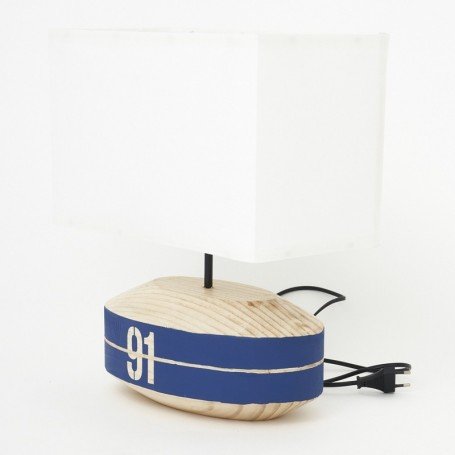 Lámpara de mesa boya en madera
