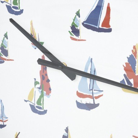 Reloj marinero veleros de colores