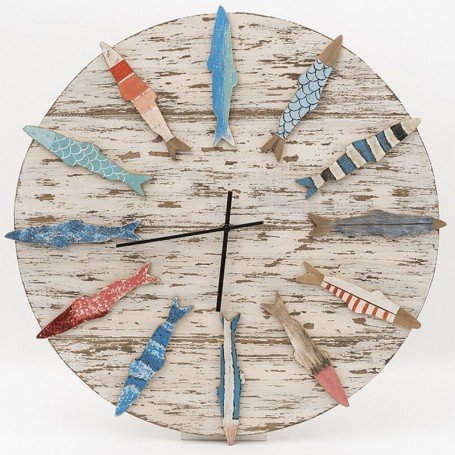 Reloj marinero peces de colores