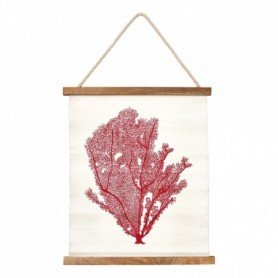 Lámina coral marino rojo de pared