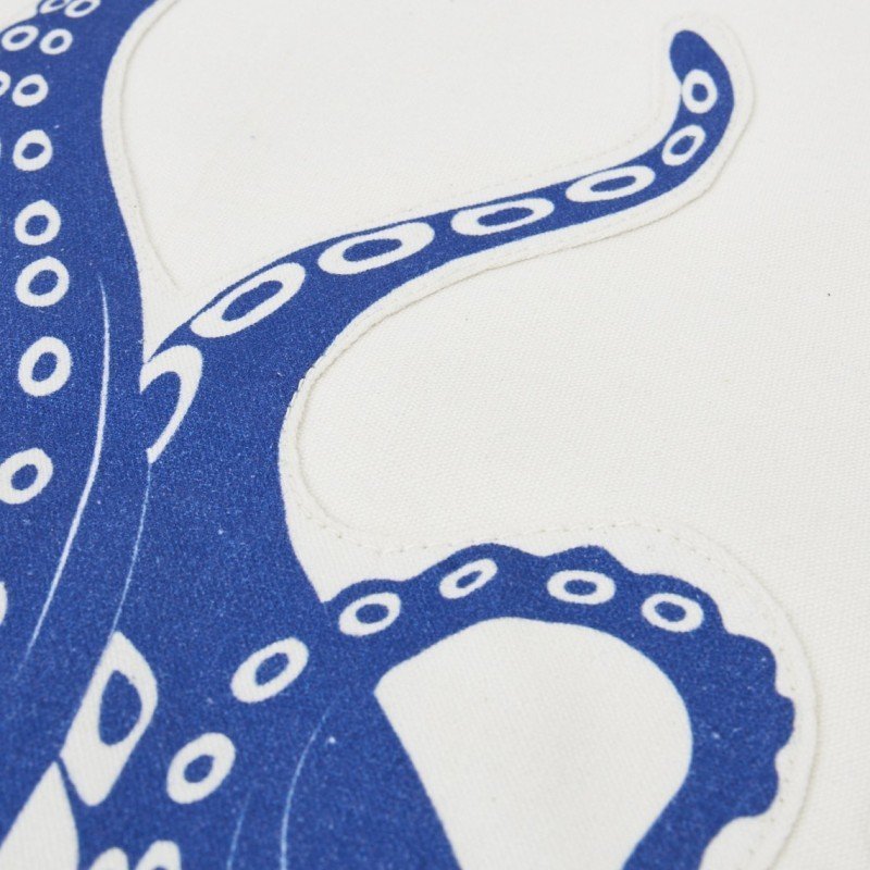Tapiz con pulpo azul decorativo