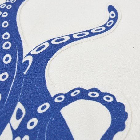 Tapiz con pulpo azul decorativo