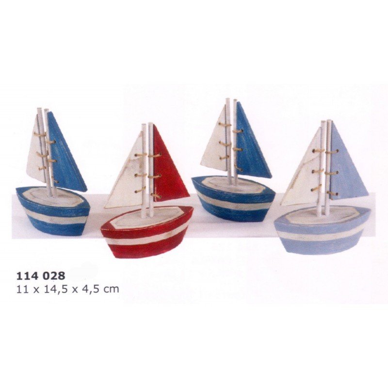 Velero rustico en miniatura souvenir