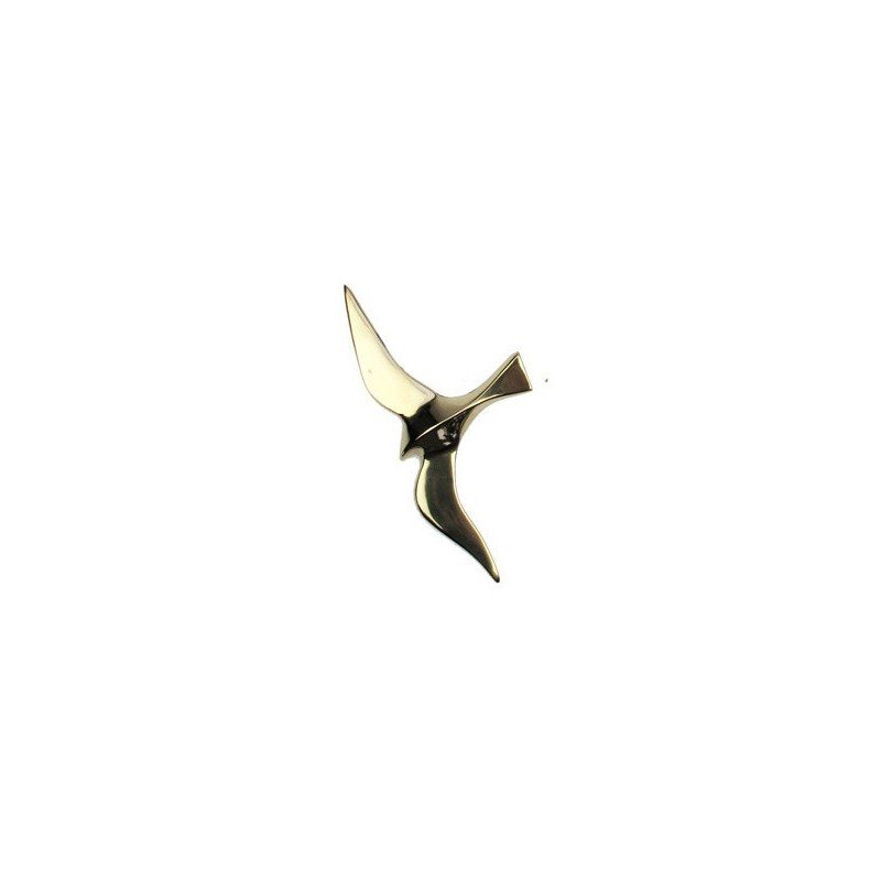 GAVIOTA VOLANDO EN LATÓN PULIDO PARA COLGAR