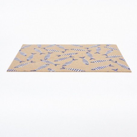 Set de cuatro salvamanteles con peces