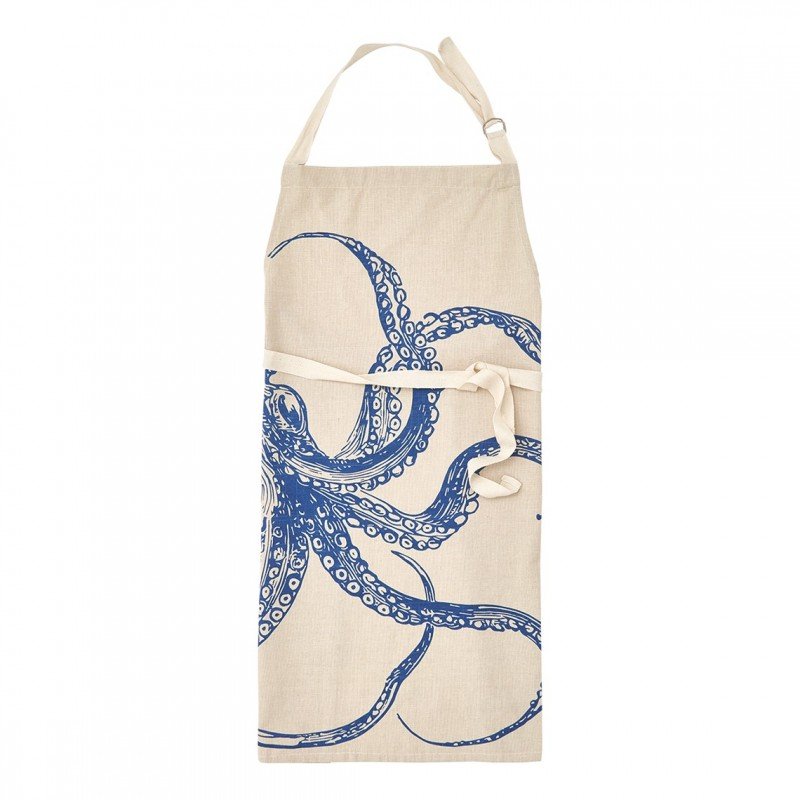 Delantal marinero pulpo azul