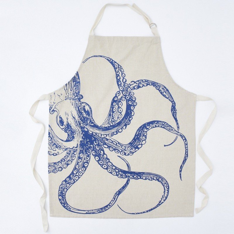 Delantal náutico pulpo marino
