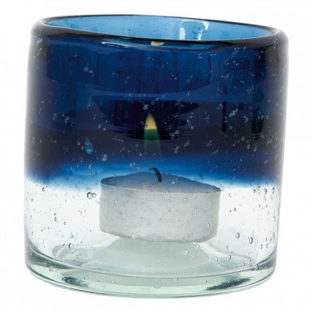 Portavelas marinero de cristal degradado