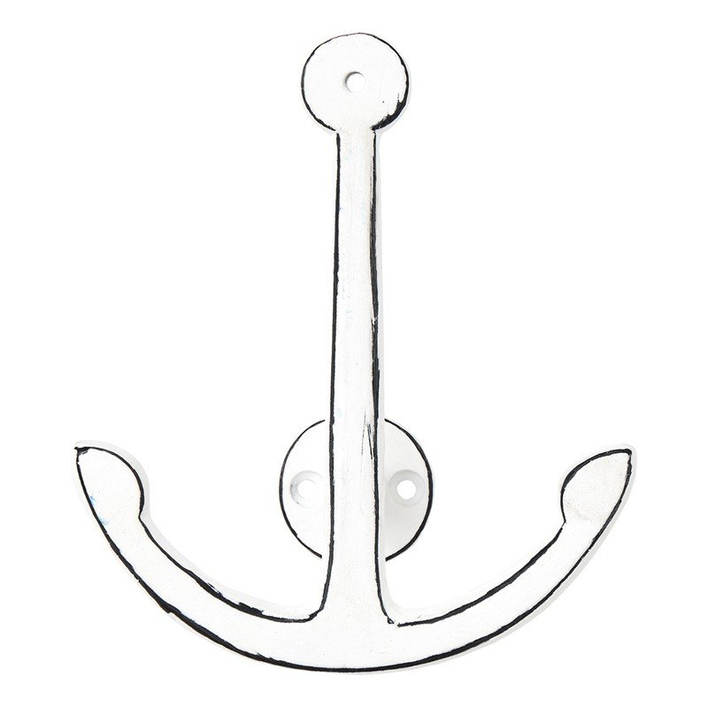 Perchero colgador marinero ancla en metal