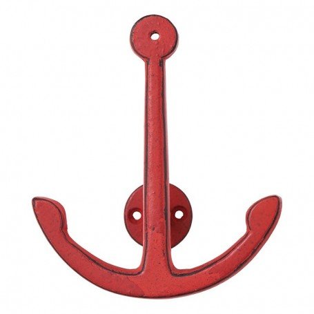 Perchero marinero ancla metálica